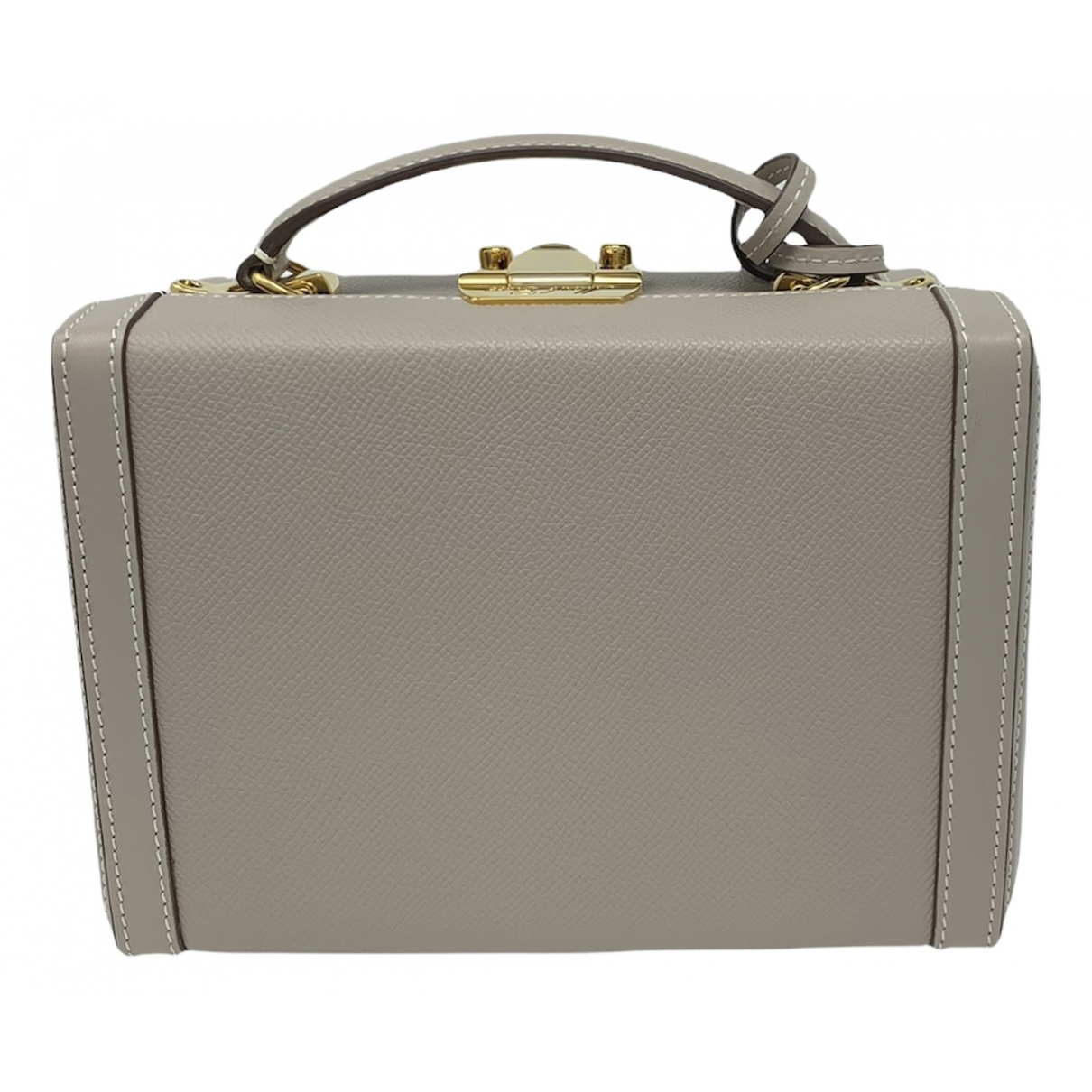 Grace leather handbag Mark Cross Beige 